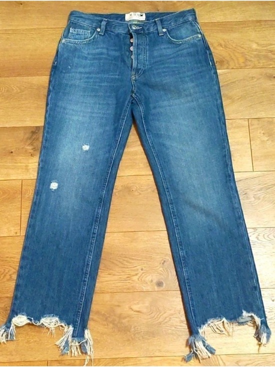 We The Free Denim - We The Free distressed Maggie mid-rise straight leg jeans 26